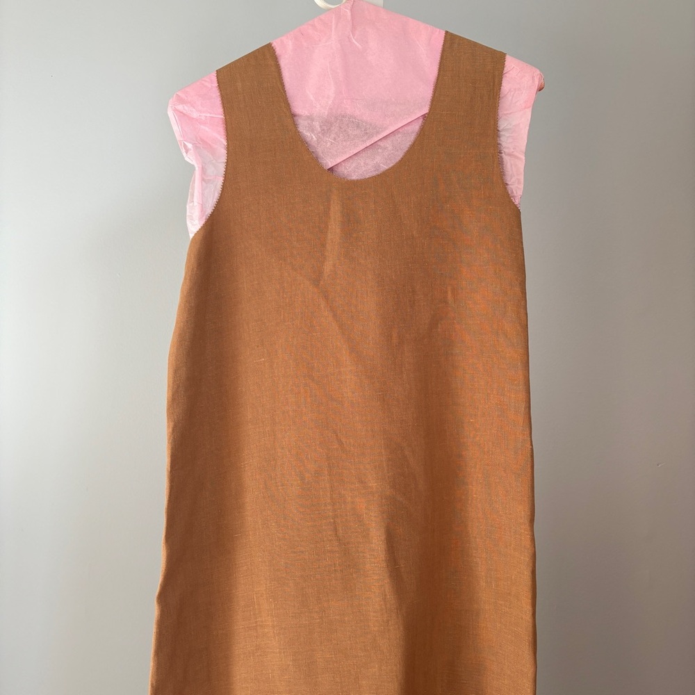 Eileen Fisher Size XS Brown Dress - Picture 2 of 10